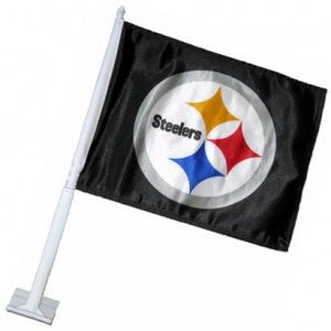 Pittsburgh Steelers Car Flag Large 1pc 11" x 14" by Fanmats Car Flag - YinzerShop