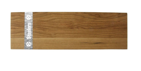 Pittsburgh Steelers Charcuterie Board – Cherry Wood Platter With Team Logo Serving Tray Charcuterie Board - YinzerShop