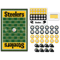 Pittsburgh Steelers Checkers - Licensed NFL Board Game | Classic Family Strategy Set Classic Games - YinzerShop