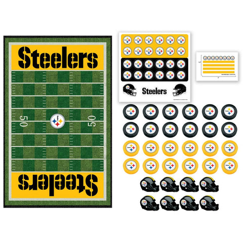 Pittsburgh Steelers Checkers - Licensed NFL Board Game | Classic Family Strategy Set Classic Games - YinzerShop