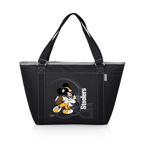 Pittsburgh Steelers Cooler Bag - Insulated Tote Bag With Mickey Mouse Design, 24 Can Capacity Licensed - YinzerShop