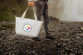 Pittsburgh Steelers Cooler - Large Capacity Insulated Cooler Bag With Zippered Pocket Licensed - YinzerShop