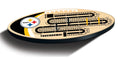Pittsburgh Steelers Cribbage Game – Official NFL Wooden Football Shaped Board Game - YinzerShop