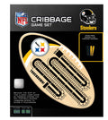 Pittsburgh Steelers Cribbage Game – Official NFL Wooden Football Shaped Board Game - YinzerShop