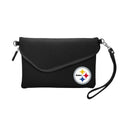 Pittsburgh Steelers Crossbody Fold Over Purse – Official NFL Team Logo Clutch Clutch - YinzerShop