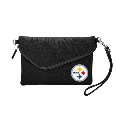Pittsburgh Steelers Crossbody Fold Over Purse – Official NFL Team Logo Clutch Clutch - YinzerShop