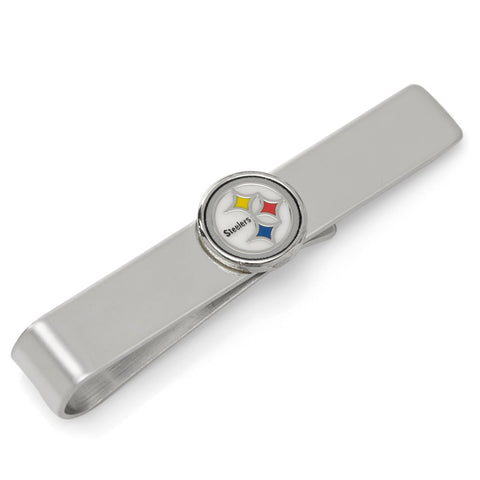 Pittsburgh Steelers Cufflinks and Tie Bar Gift Set Tie Bar Gift Set - YinzerShop