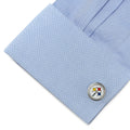 Pittsburgh Steelers Cufflinks - Official NFL Gift | Black and Gold Enamel Detail Accessories Cufflinks - YinzerShop