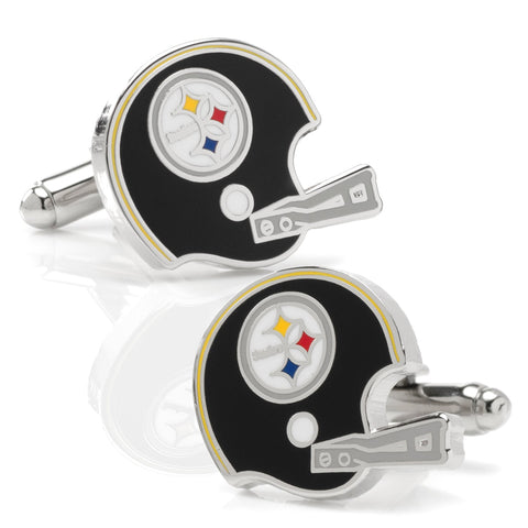 Pittsburgh Steelers Cufflinks – Retro Helmet NFL Sports Team Accessories Cufflinks - YinzerShop