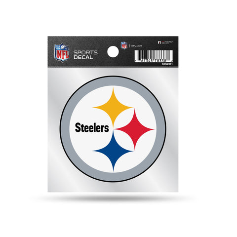 Pittsburgh Steelers Decal - Durable Vinyl Team Sticker 4x4 NFL Football Logo Stickers - YinzerShop