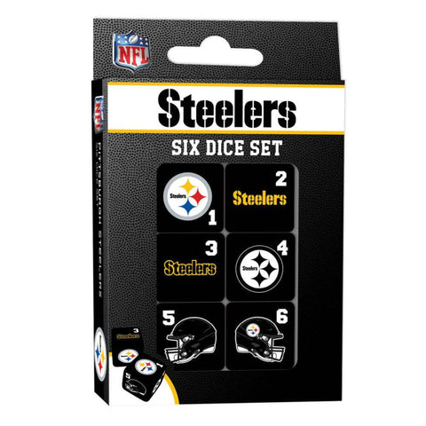Pittsburgh Steelers Dice - Licensed Sports Dice Set | Standard Size Dice For Craps & Games Dice & Cards Sets - YinzerShop