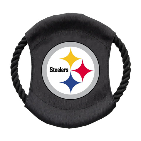 Pittsburgh Steelers Dog Toy – Durable Flying Disc Frisbee with Team Logo Pet Toy - YinzerShop
