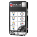 Pittsburgh Steelers Dominoes | Family Game Night NFL Dominoes Set with Durable Resin & Tin Box Classic Games - YinzerShop