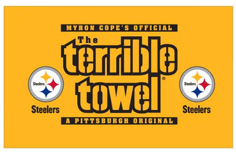 Pittsburgh Steelers Dual Logo Terrible Towel – Official NFL Merchandise Terrible Towel - YinzerShop