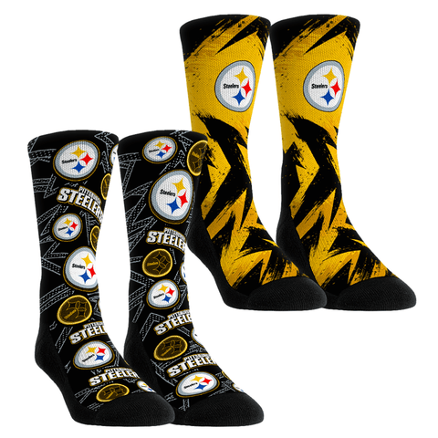 Pittsburgh Steelers - Game Day 2-Pack Socks - YinzerShop