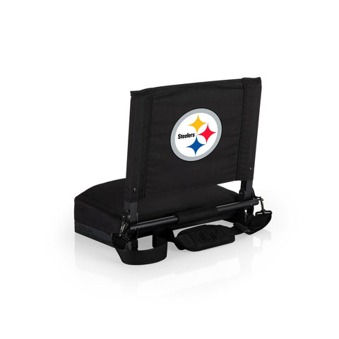Pittsburgh Steelers Gridiron Stadium Seat | Foldable Sports Chair with Adjustable Carry Straps Licensed - YinzerShop