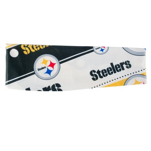 Pittsburgh Steelers Headband – Official Team Logo Stretchy Sports Headwear Headband - YinzerShop