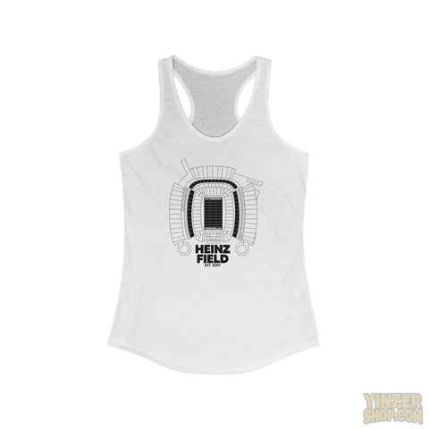 Pittsburgh Steelers Heinz Field Stadium Women's Tank Top Shirt Tank Top Printify Solid White L 