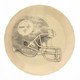 Pittsburgh Steelers Helmet Coaster Coasters Wendell August Forge Bronze  