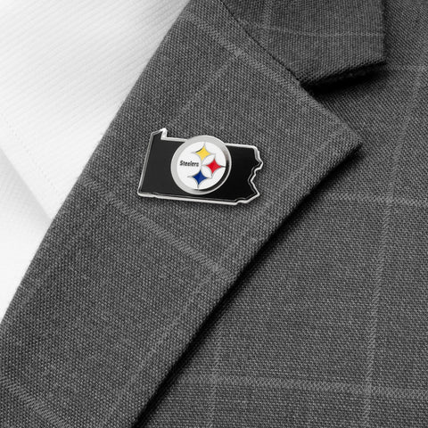 Pittsburgh Steelers Lapel Pin - Official NFL Merchandise Enamel State Pin Lapel Pin - YinzerShop