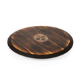 Pittsburgh Steelers Lazy Susan - Rotating Acacia Wood Serving Tray with Chalkboard Rim Licensed - YinzerShop