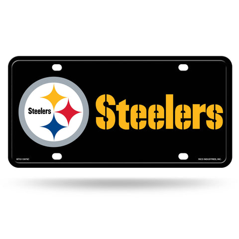 Pittsburgh Steelers License Plate - Color Rush Metal Car Tag | Durable NFL Auto Tag License Plate - YinzerShop