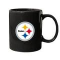 Pittsburgh Steelers Logo 11 Oz Rally Coffee Mug - Black Coffee Mug - YinzerShop