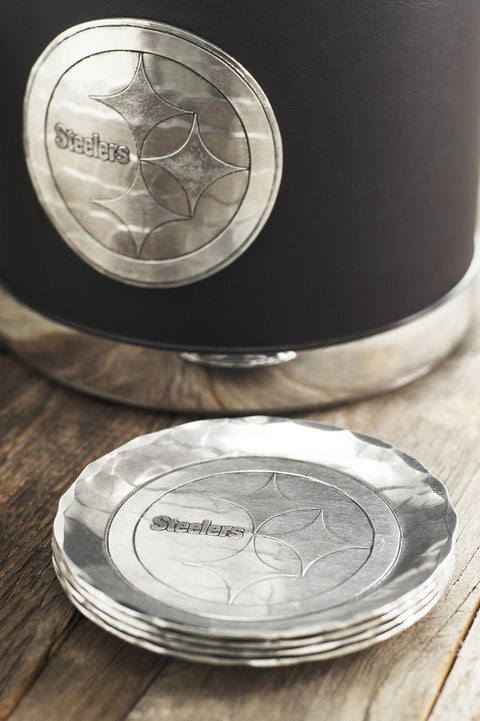 Pittsburgh Steelers Logo Coaster (Aluminum) - YinzerShop