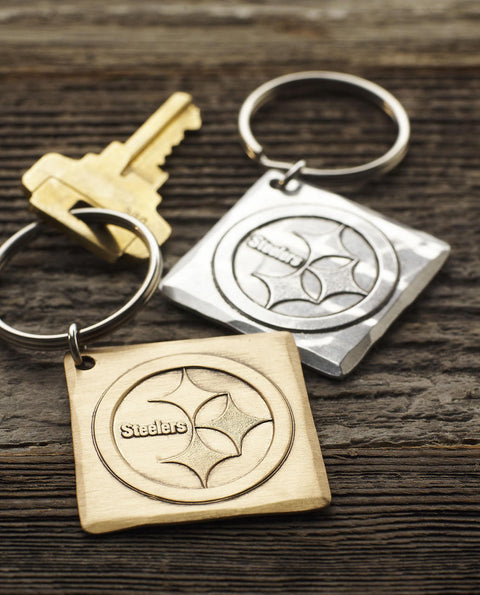 Pittsburgh Steelers Logo Key Chain (Bronze)