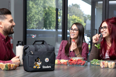 Pittsburgh Steelers Lunch Bag – Insulated Dual Compartment Cooler | Mickey Mouse NFL Gear Licensed - YinzerShop