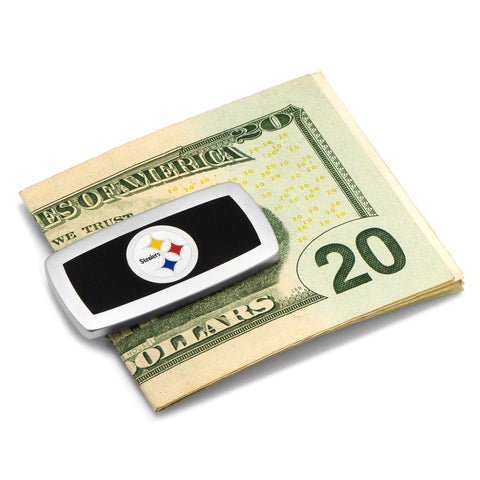 Pittsburgh Steelers Money Clip | Licensed NFL Merchandise | Beveled Edge Silver Plated Clip Money Clip - YinzerShop