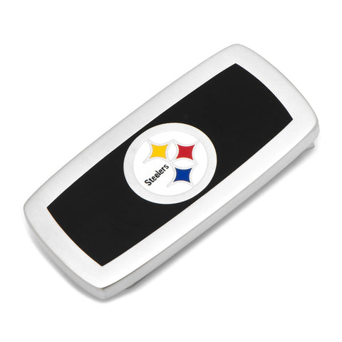 Pittsburgh Steelers Money Clip | Licensed NFL Merchandise | Beveled Edge Silver Plated Clip Money Clip - YinzerShop