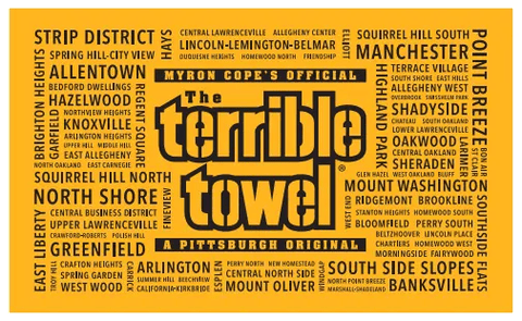 Pittsburgh Steelers Neighborhoods Terrible Towel® – Official NFL Merchandise Terrible Towel - YinzerShop