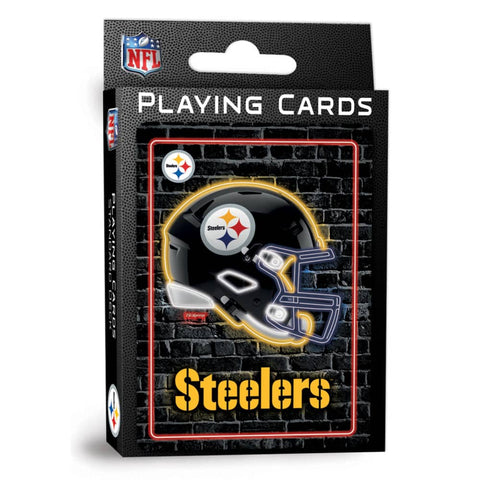 Pittsburgh Steelers Neon Playing Cards - 54 Card Deck Dice & Cards Sets - YinzerShop