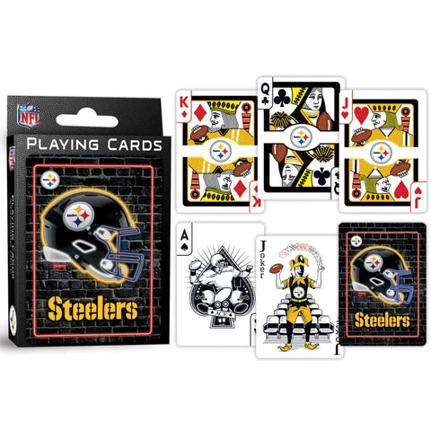 Pittsburgh Steelers Neon Playing Cards - 54 Card Deck Dice & Cards Sets - YinzerShop