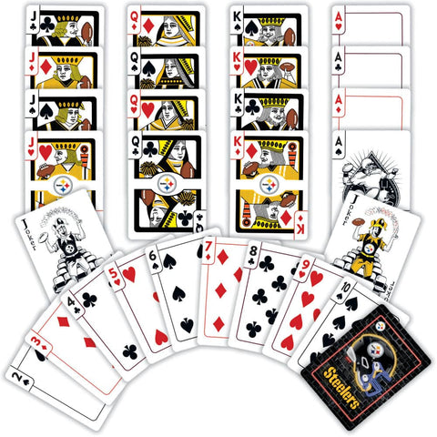 Pittsburgh Steelers Neon Playing Cards - 54 Card Deck Dice & Cards Sets - YinzerShop