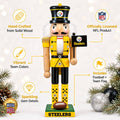 Pittsburgh Steelers Nutcracker - Hand-Painted Collectible Wooden Sports Decor Decor - YinzerShop