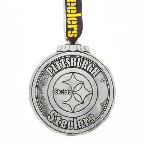 Pittsburgh Steelers Ornament - Classic Round Aluminum NFL Christmas Tree Decoration Ornament - YinzerShop