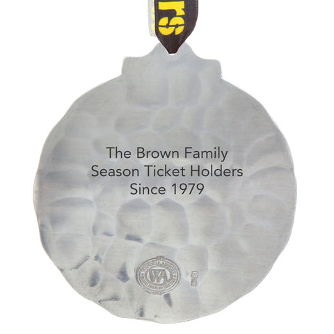 Pittsburgh Steelers Ornament - Classic Round Aluminum NFL Christmas Tree Decoration Ornament - YinzerShop
