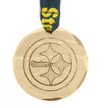 Pittsburgh Steelers Ornament - Handcrafted Bronze Round NFL Christmas Keepsake - YinzerShop