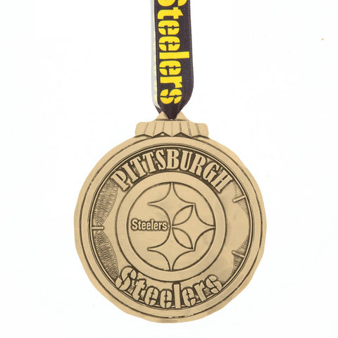 Pittsburgh Steelers Ornament – Handcrafted NFL Round Christmas Tree Decoration Ornament - YinzerShop