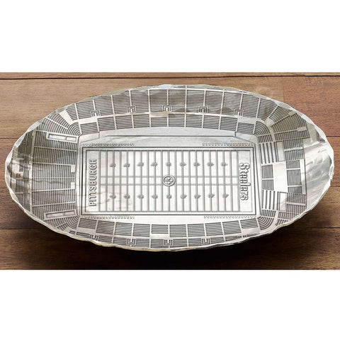 Pittsburgh Steelers Oval Bowl – Handcrafted NFL Collectible Stadium Series Serveware Serveware - YinzerShop