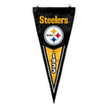 Pittsburgh Steelers Pennant - Licensed NFL Vertical Team Flag with Embroidered Appliqué Design Pennant - YinzerShop