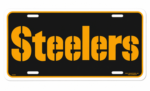 Pittsburgh Steelers Pennsylvania Booster Plastic License Plate Novelty License Plate - YinzerShop