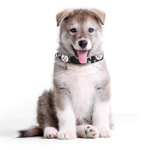 Pittsburgh Steelers Pet Collar – Licensed Team Dog Cat Collar, Durable Polyester Pet Collar - YinzerShop