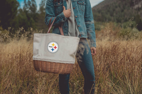 Pittsburgh Steelers Picnic Basket – Collapsible Outdoor Picnic Set With Cutlery Licensed - YinzerShop