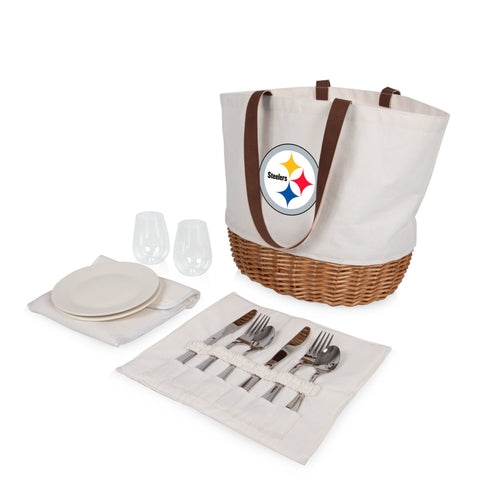 Pittsburgh Steelers Picnic Basket – Collapsible Outdoor Picnic Set With Cutlery Licensed - YinzerShop