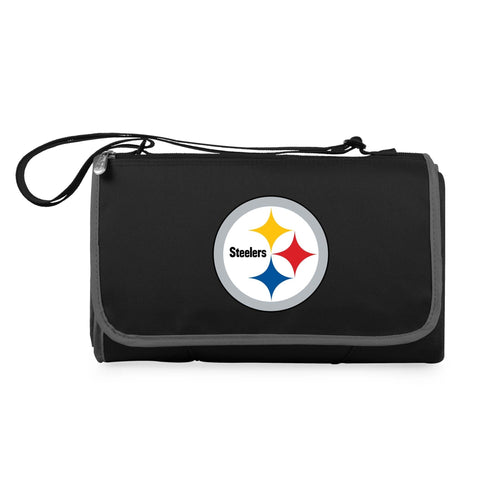 Pittsburgh Steelers Picnic Blanket - Large Outdoor Portable Camping Blanket With Tote Licensed - YinzerShop