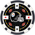 Pittsburgh Steelers Poker Chips - 100 Piece Casino Poker Chip Set with Team Logo Tray Poker Chips & Sets - YinzerShop