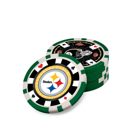 Pittsburgh Steelers Poker Set - 300 Piece Casino Chips, Team Logo Dice & Aluminum Case Poker Chips & Sets - YinzerShop